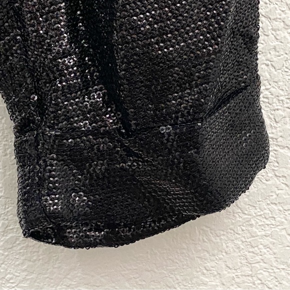 Alice + Olivia Arthur Sequin Pants Black Sequin Dress Pants Size 2 - Picture 8 of 16